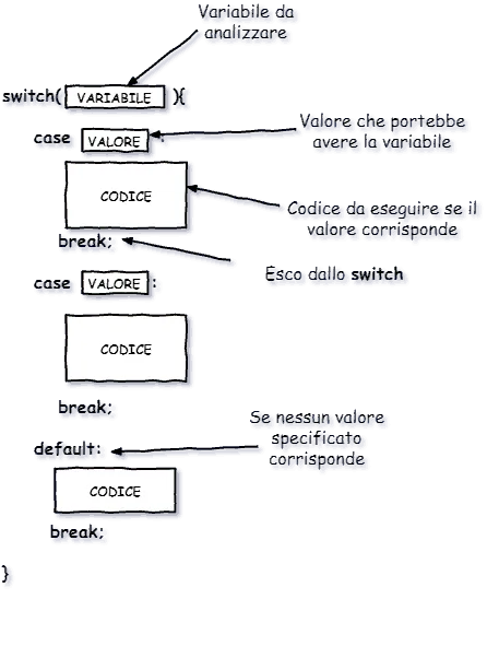 rappresentazione istruzione switch